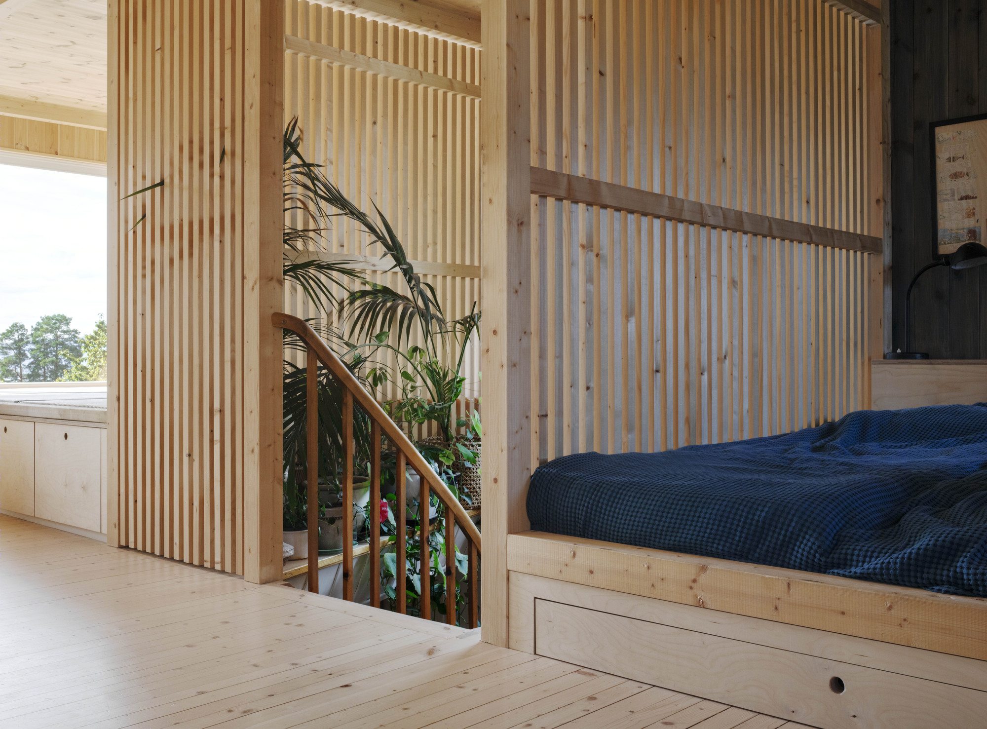 Austigard Arkitektur丨公寓丨Wood Slat Shotgun House-13