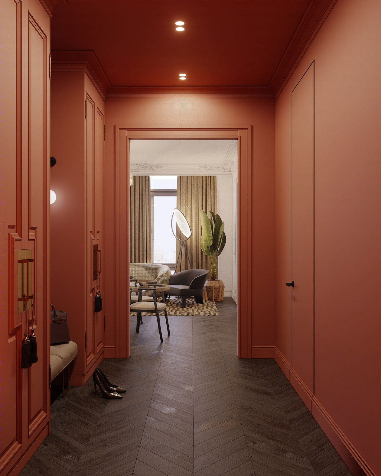 120㎡乌克兰基辅多彩空间设计-1