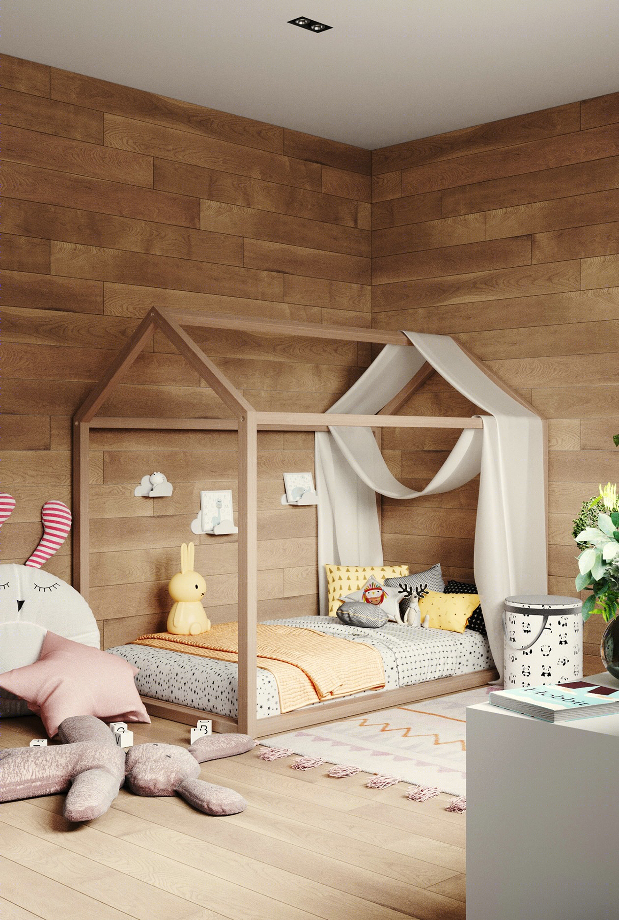 210㎡空间设计 感受柔和色调带来的宁静美感！-28