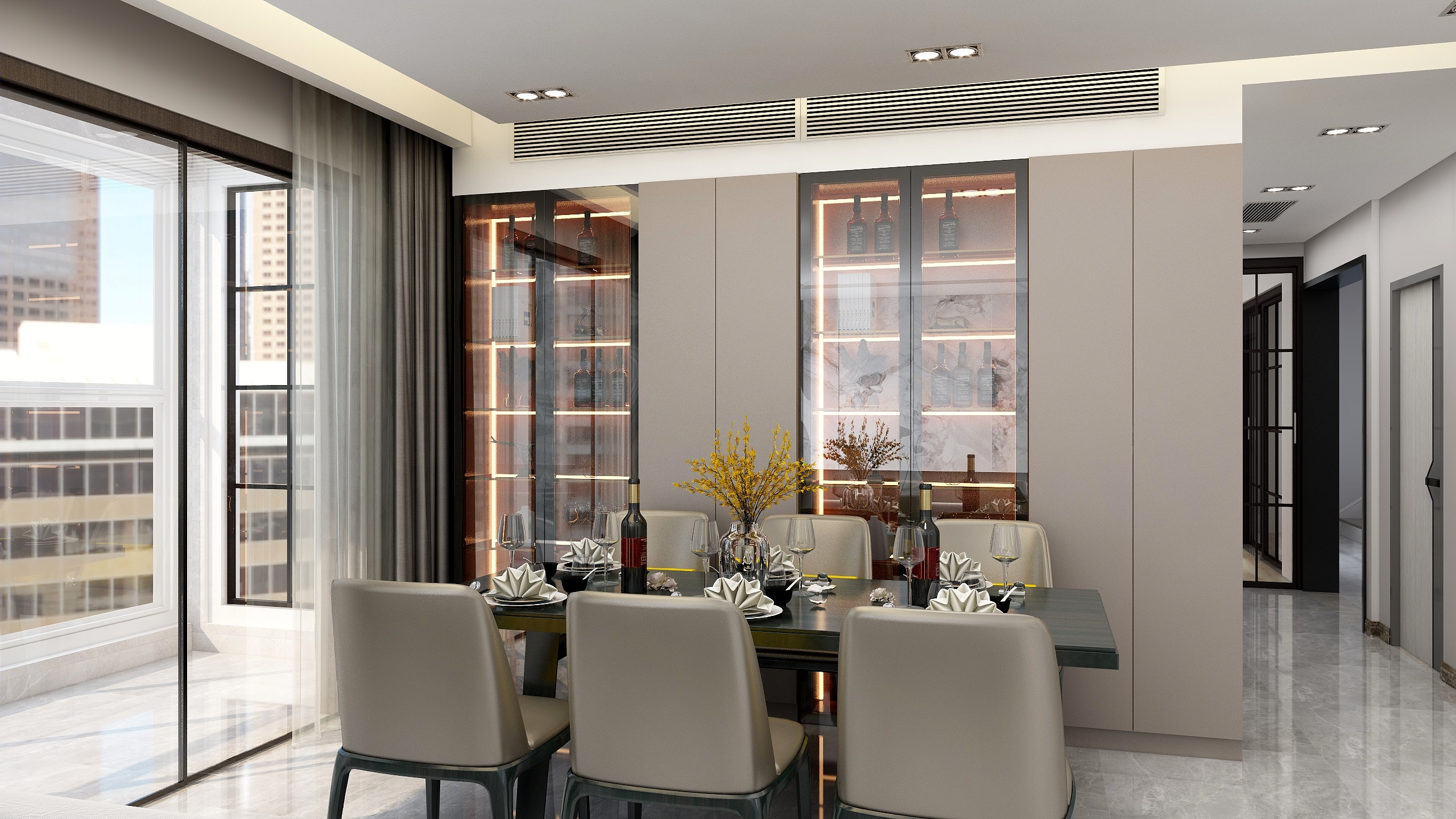 无主灯，开放式厨房-4