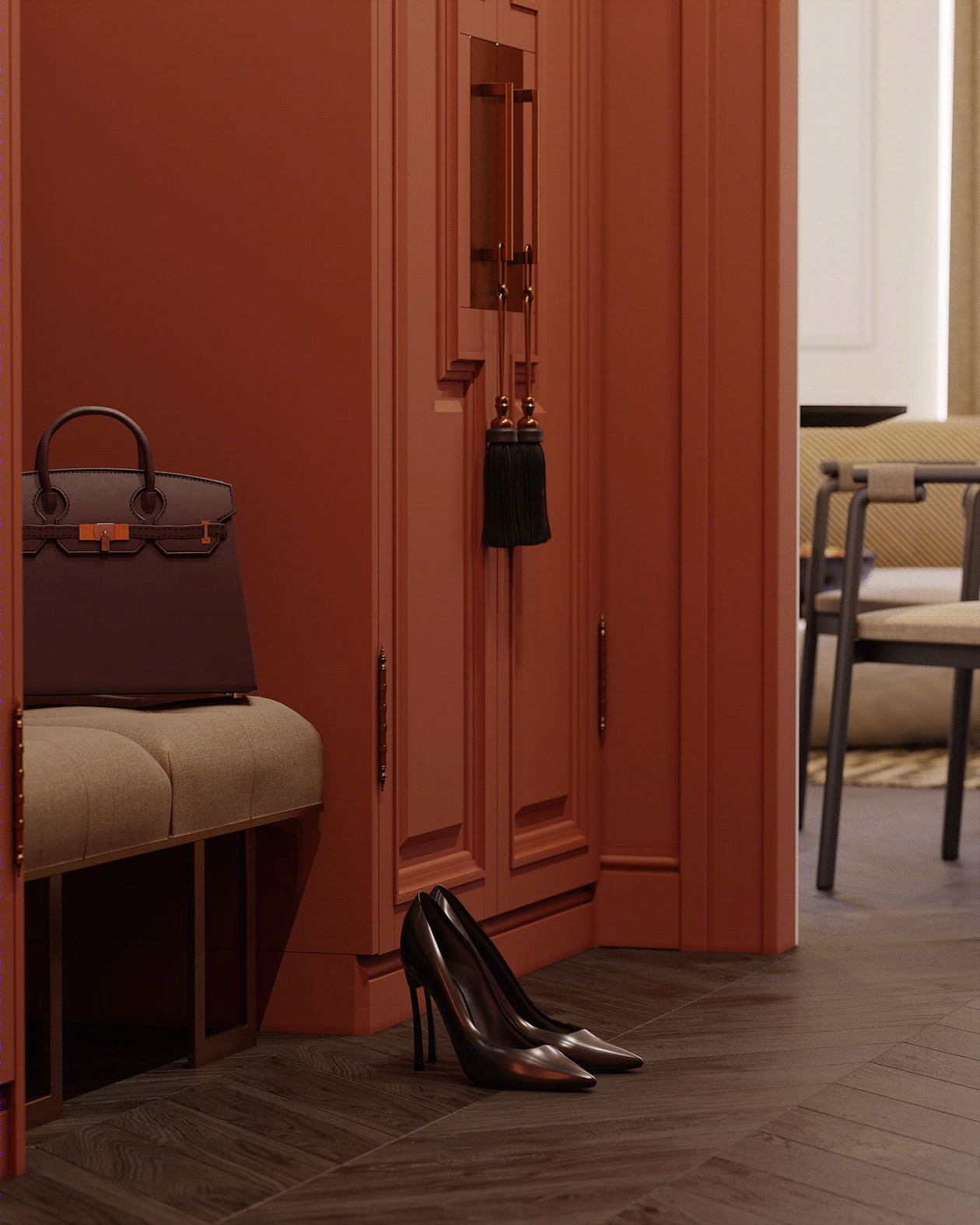 120㎡乌克兰基辅多彩空间设计-3