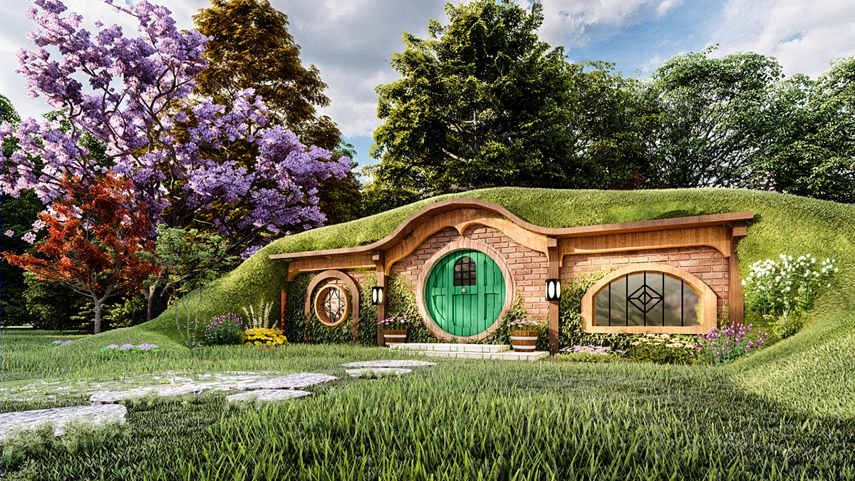 Hobbit houses facade-1