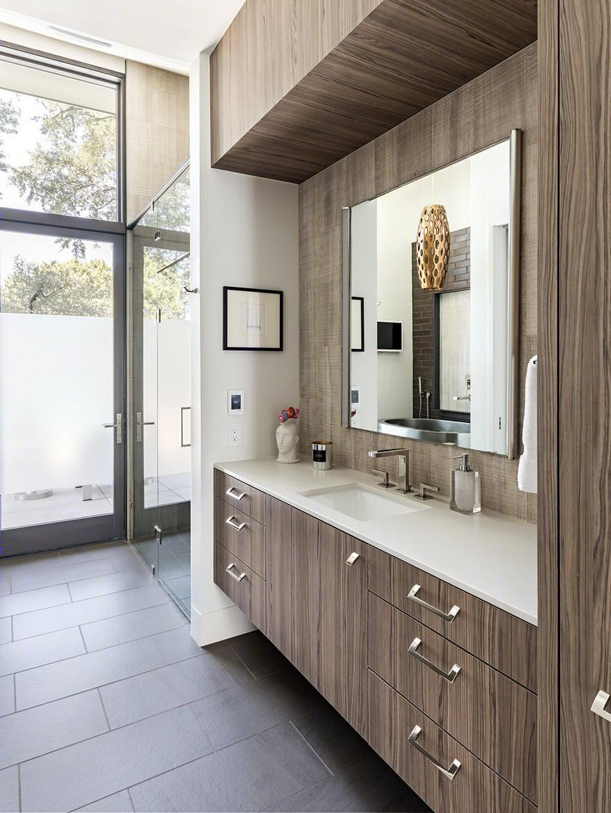 德州达拉斯“Waitka”住宅 | 保护树木融入空间的优雅设计-19