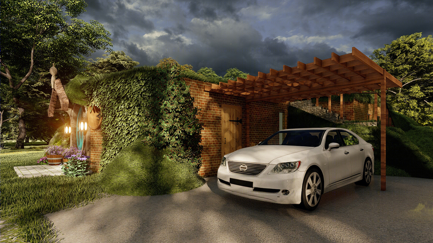 Hobbit houses facade-6