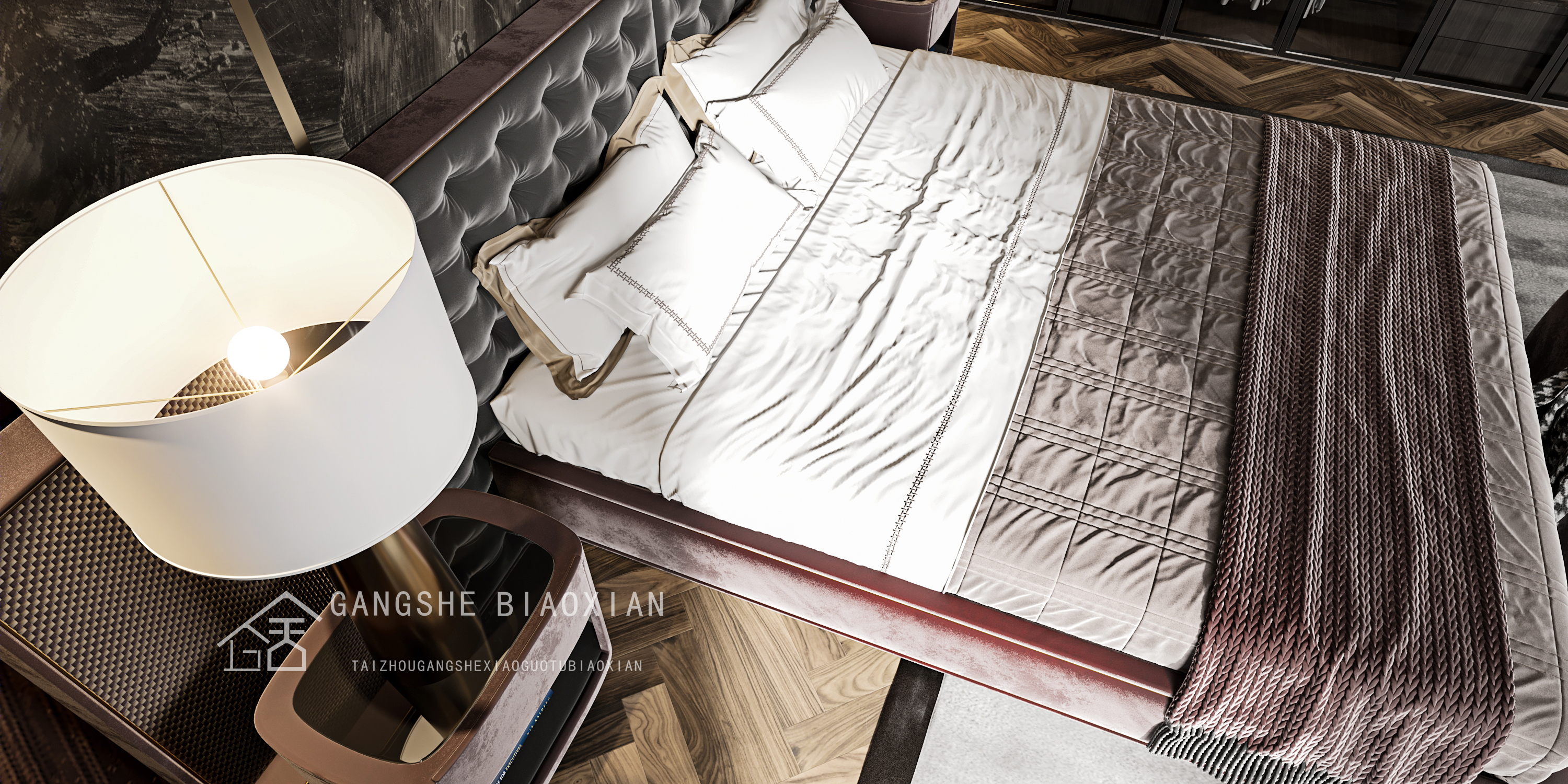 冈舍室内设计表现丨冈舍效果图-39