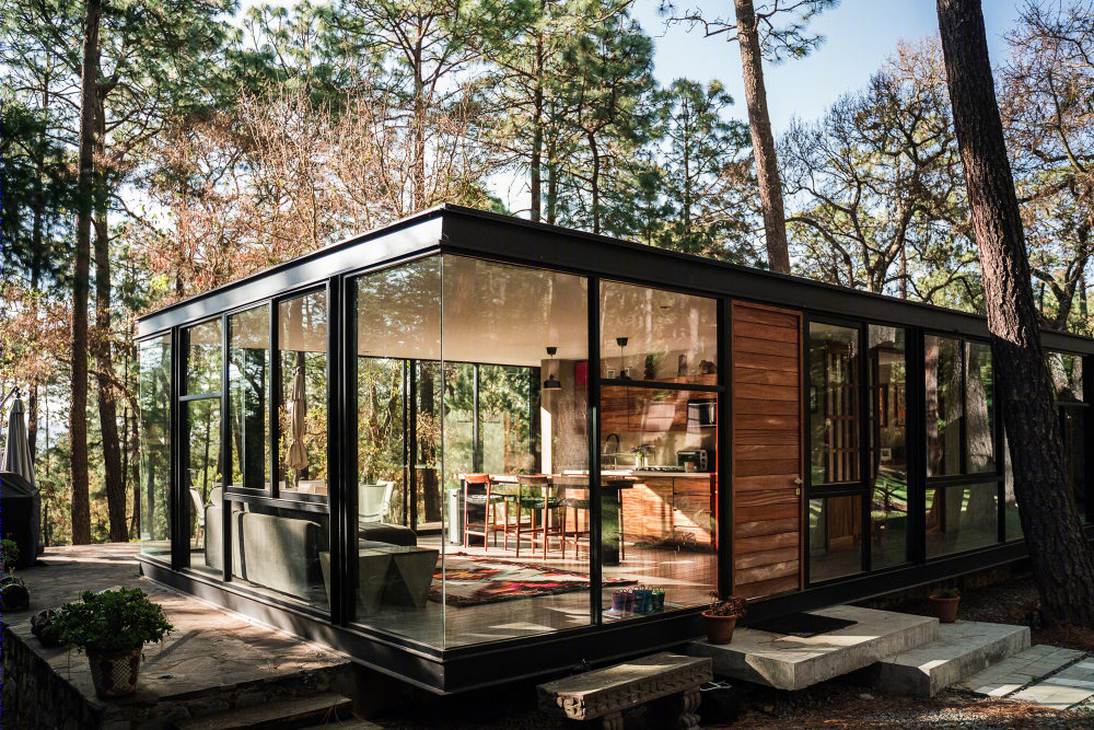 墨西哥山林中的玻璃石屋-15