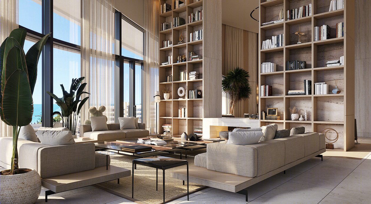 金碧大厦高端住宅设计案例-1