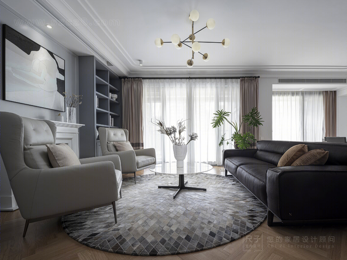 雾蓝之都|摆脱电视中心化布局，打造家庭社交新空间-3