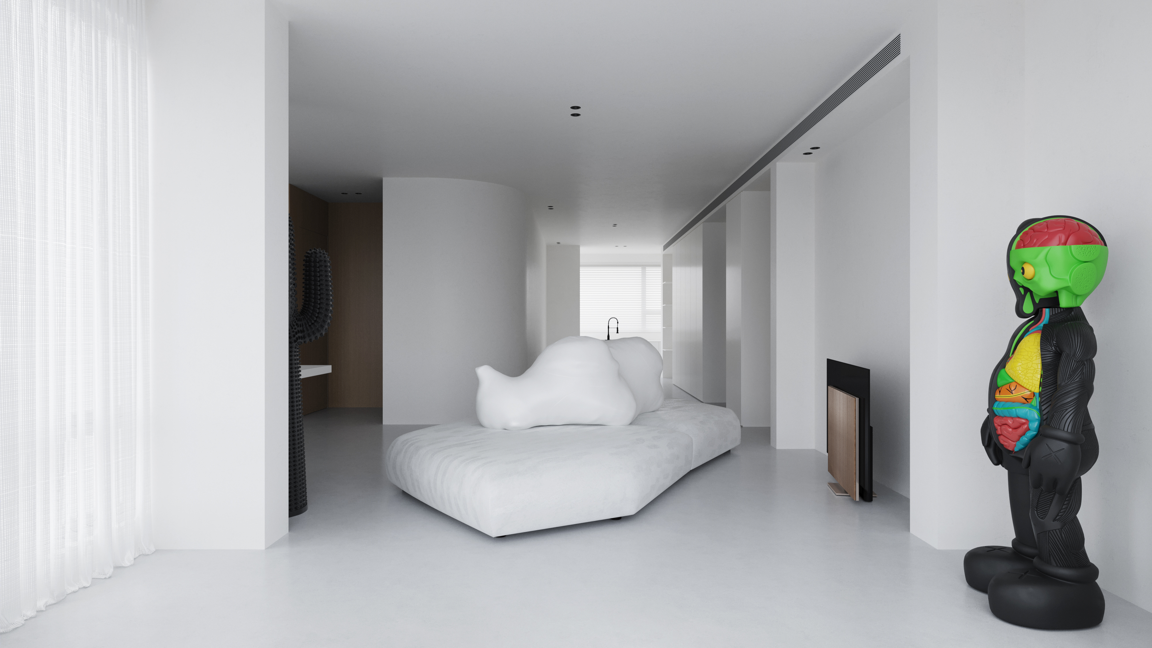 极简白色住宅，打造宁静生活空间-6