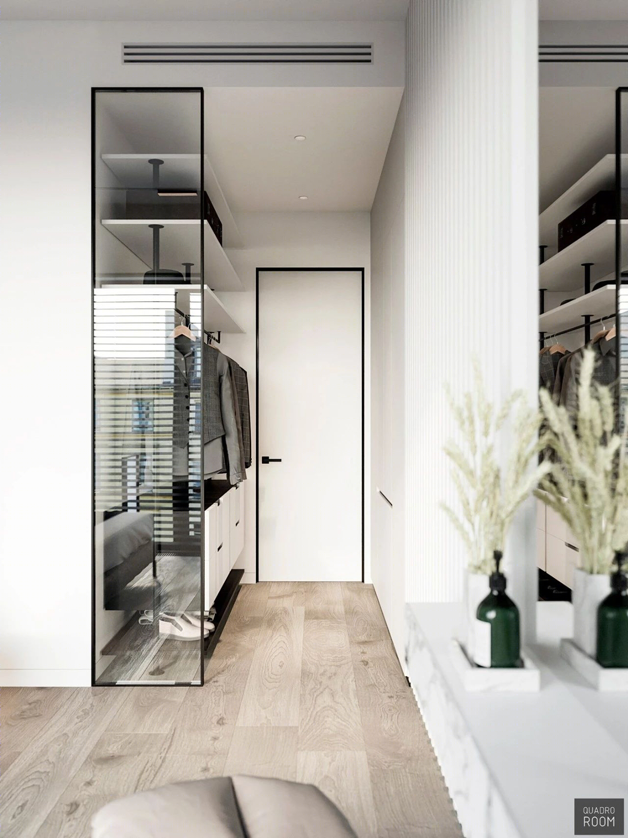 Quadro Room丨公寓丨最纯粹的简约灰设计！-59