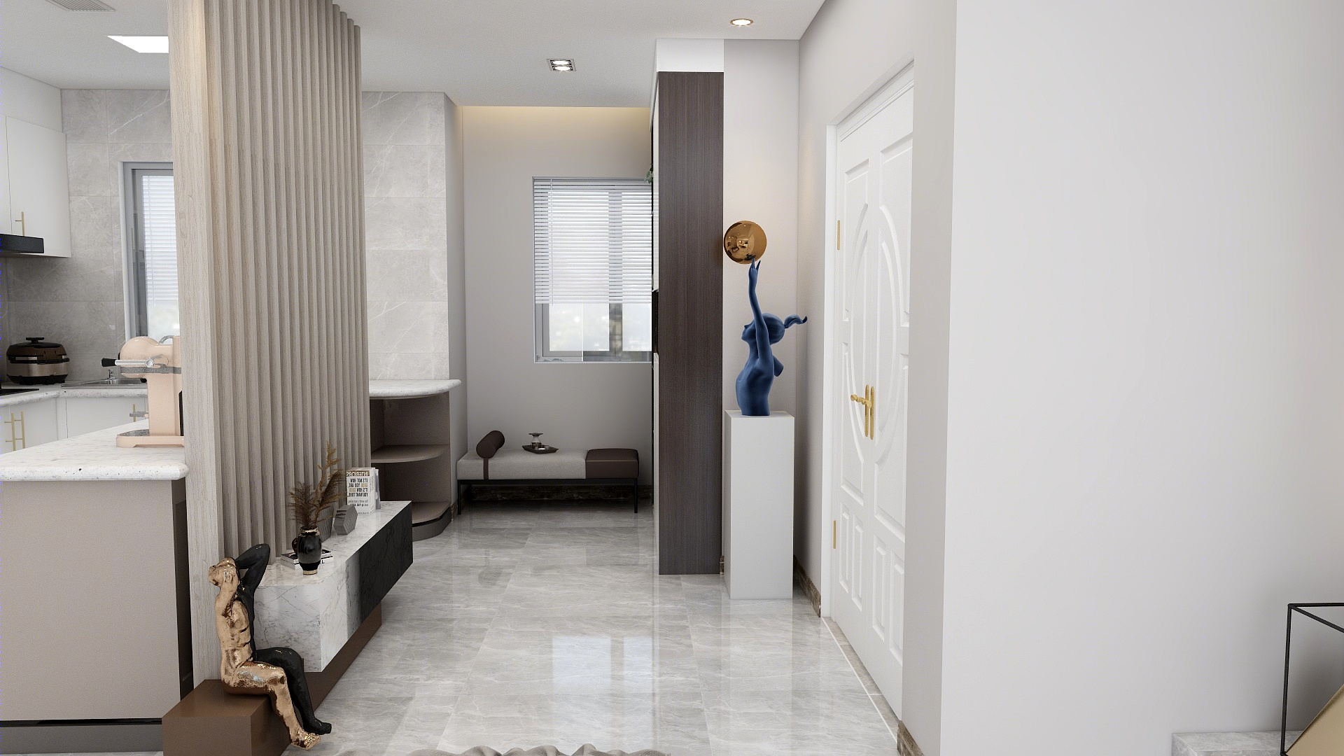 无主灯，开放式厨房-6