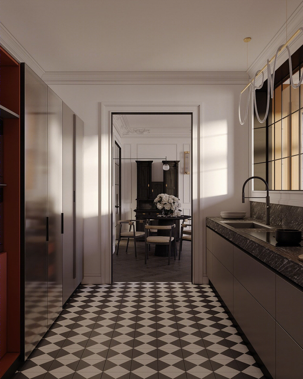 120㎡乌克兰基辅多彩空间设计-14