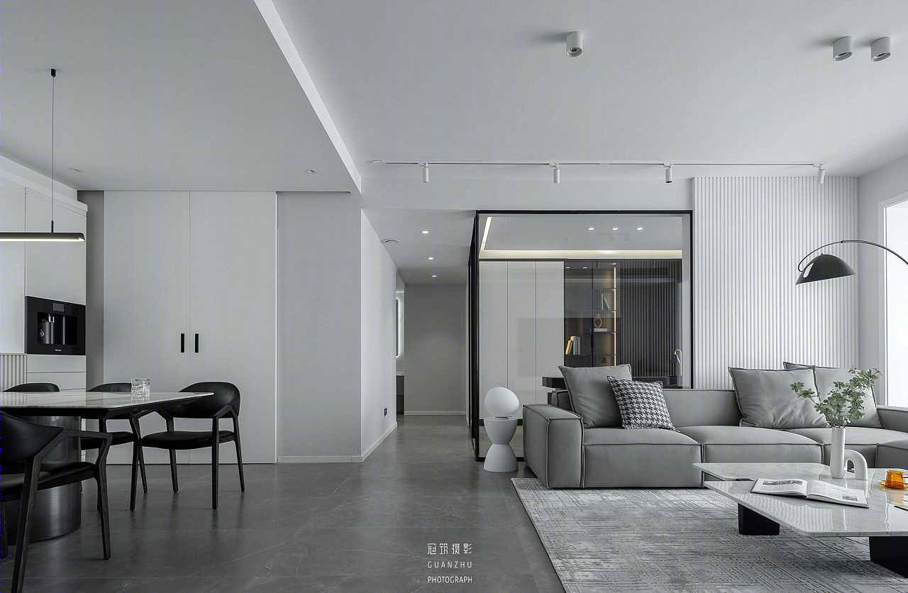冠筑空间摄影 | 简约黑白灰私宅拍摄-3