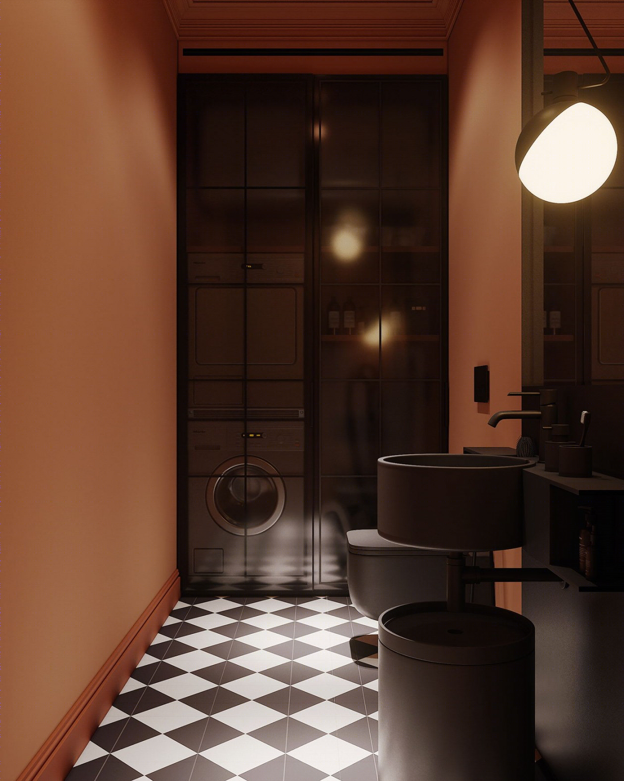 120㎡乌克兰基辅多彩空间设计-16