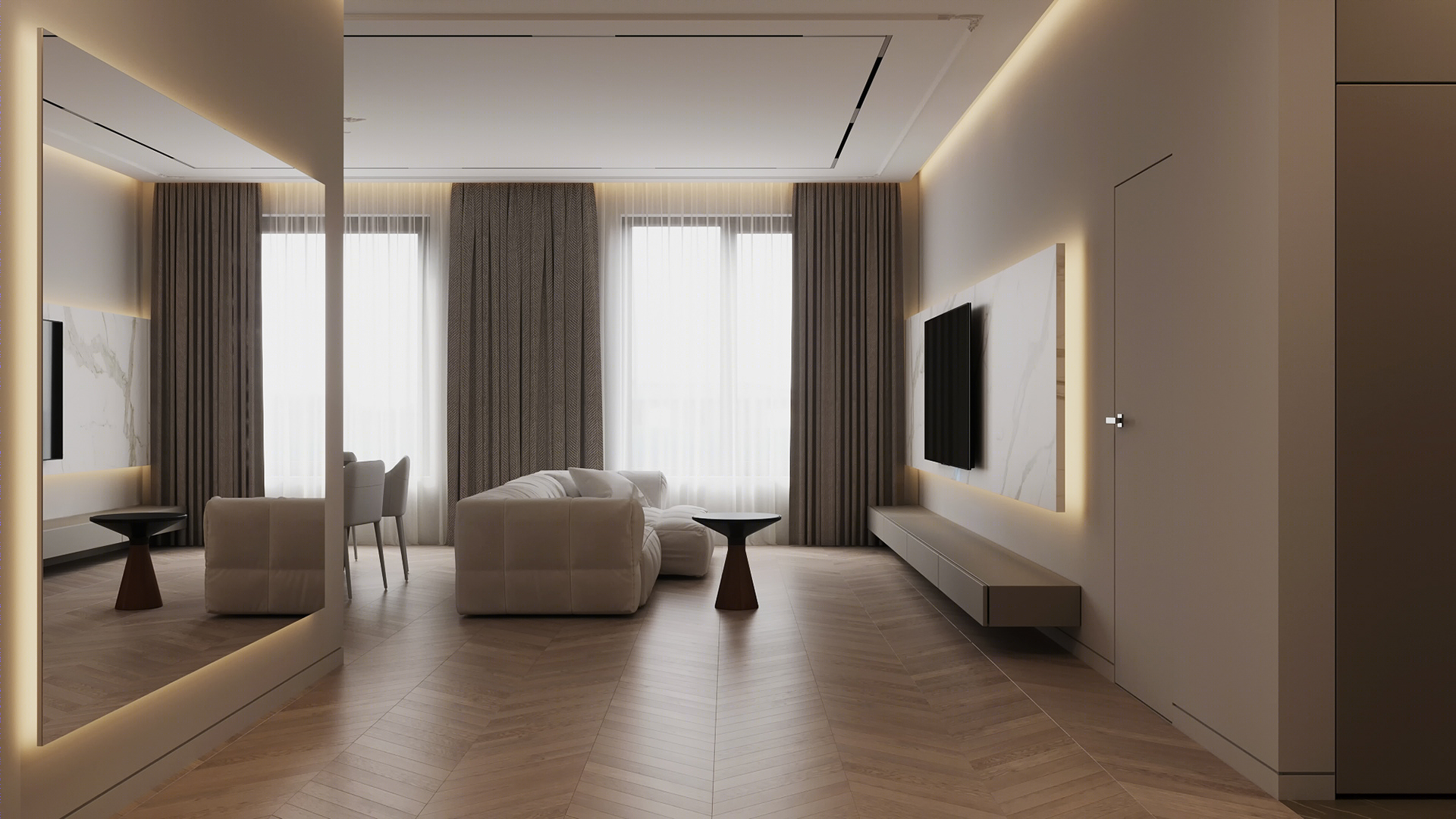 中性色系公寓设计 柔软而坚定的生活节奏！-5