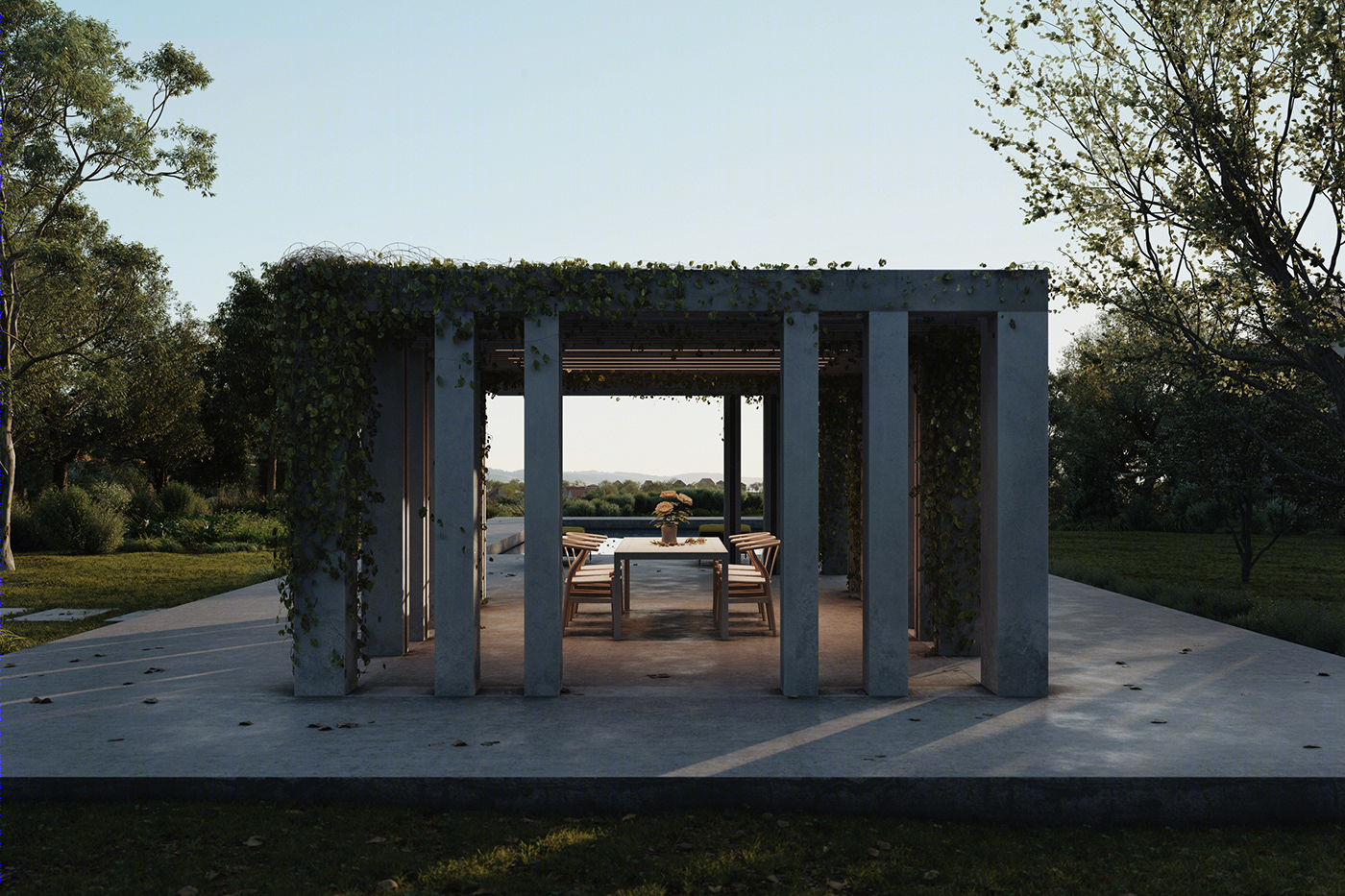Concrete Pergola-4