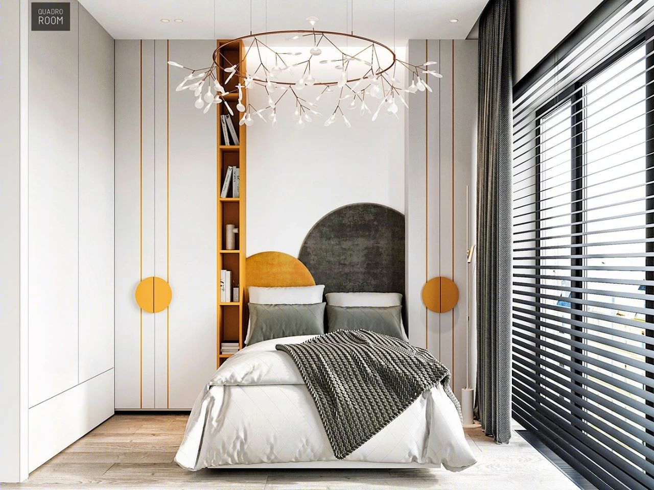 Quadro Room丨公寓丨最纯粹的简约灰设计!-65