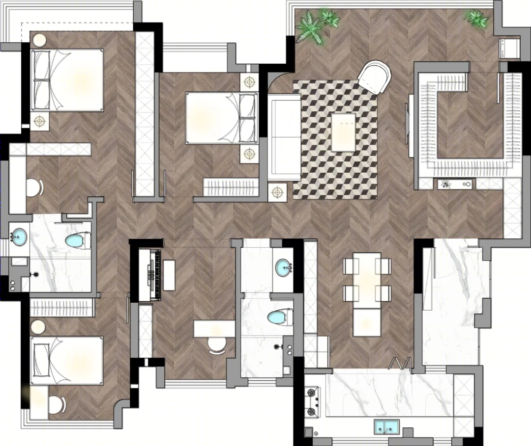 轻奢法式浪漫家居,打造三世同堂的品质生活丨中国合肥丨合肥飞墨设计-16