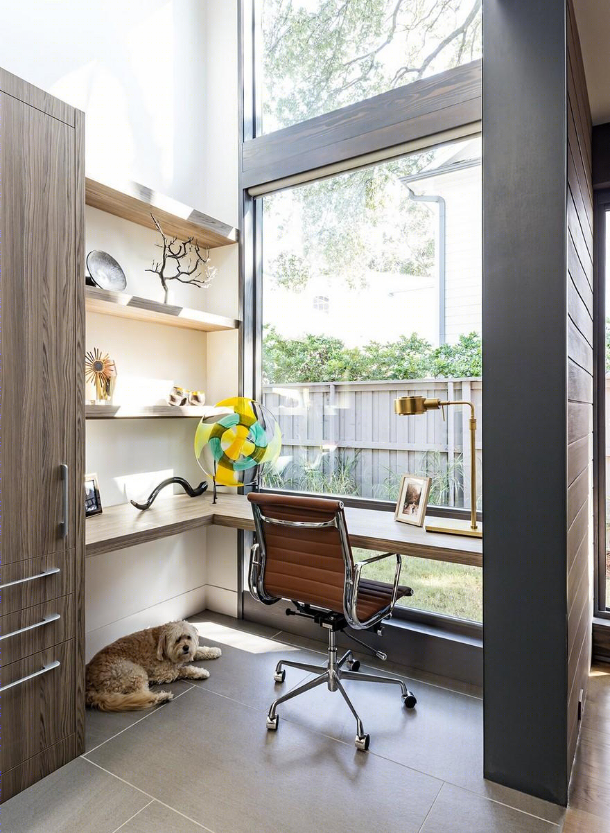 德州达拉斯“Waitka”住宅 | 保护树木融入空间的优雅设计-26