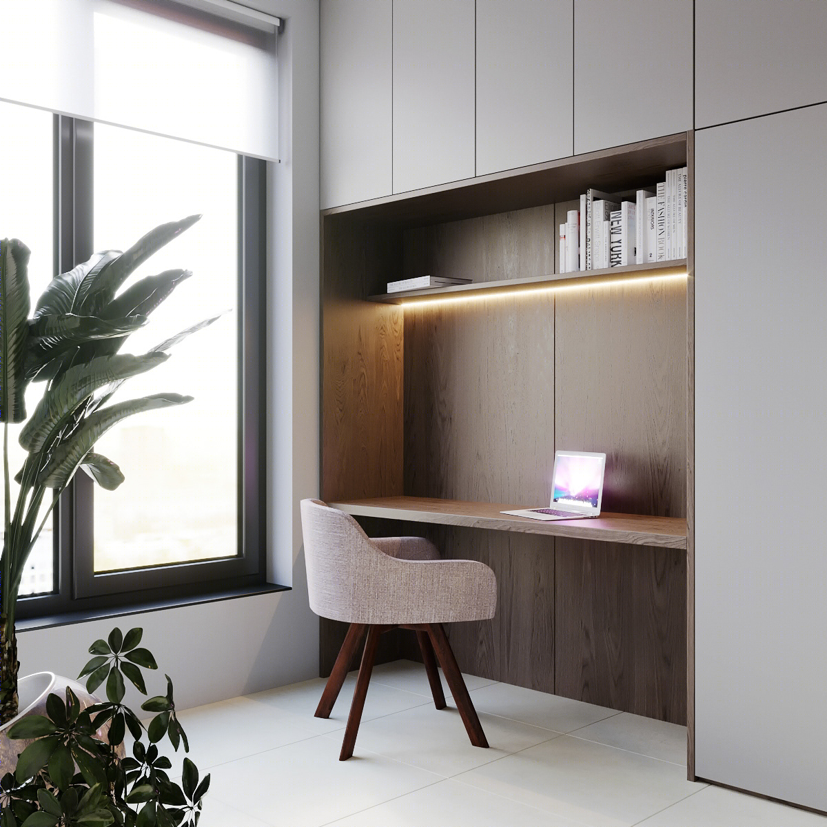 中性色系公寓设计 柔软而坚定的生活节奏！-11