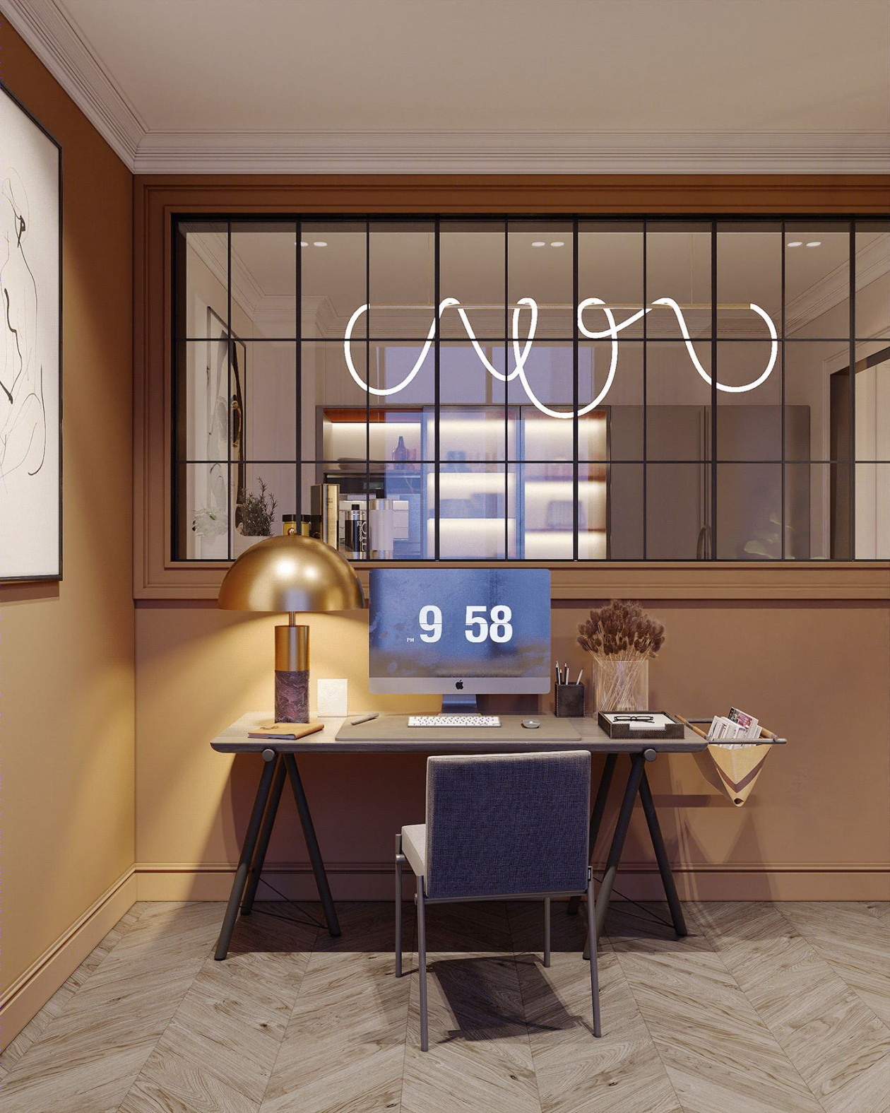 120㎡乌克兰基辅多彩空间设计-23