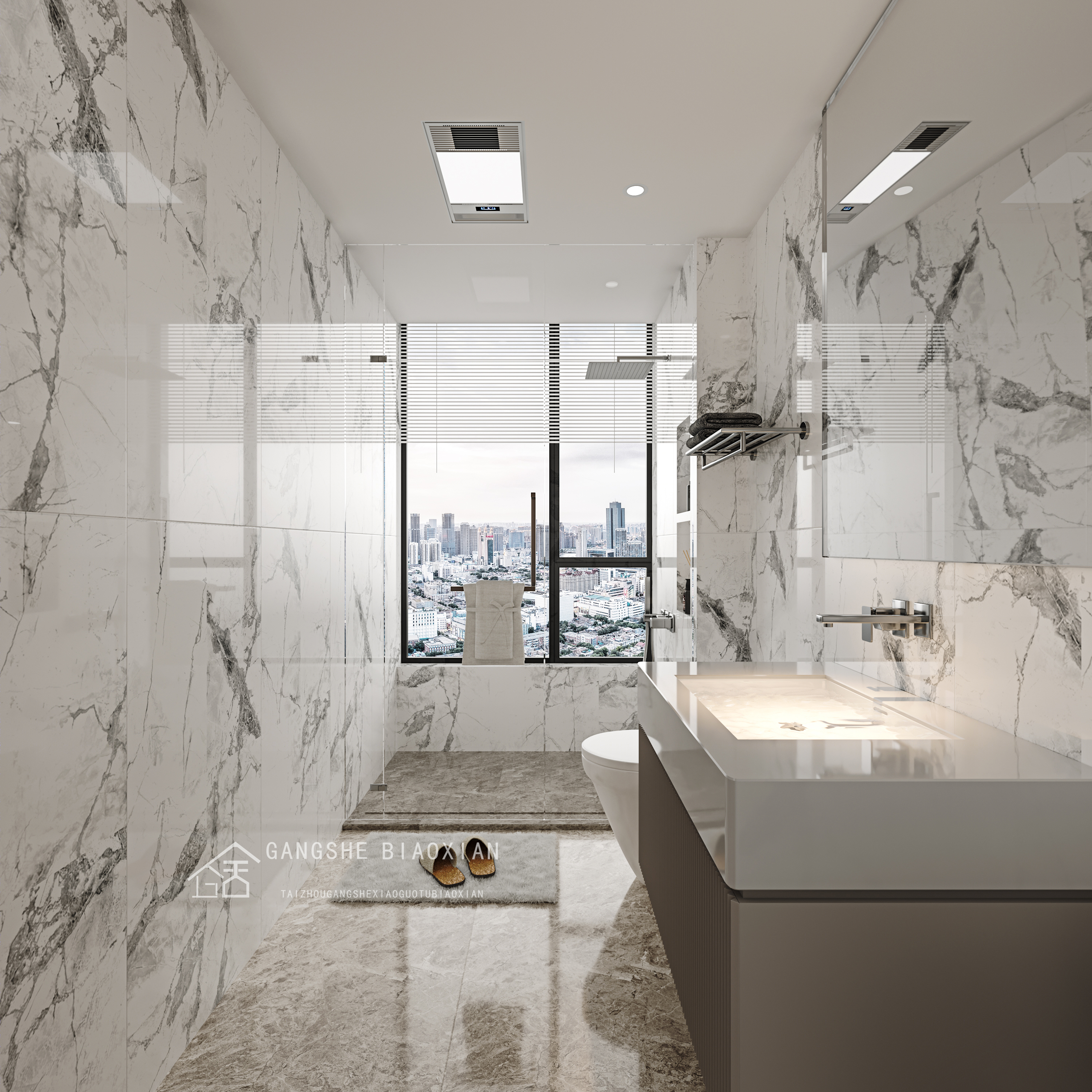 冈舍室内设计表现丨冈舍效果图-45