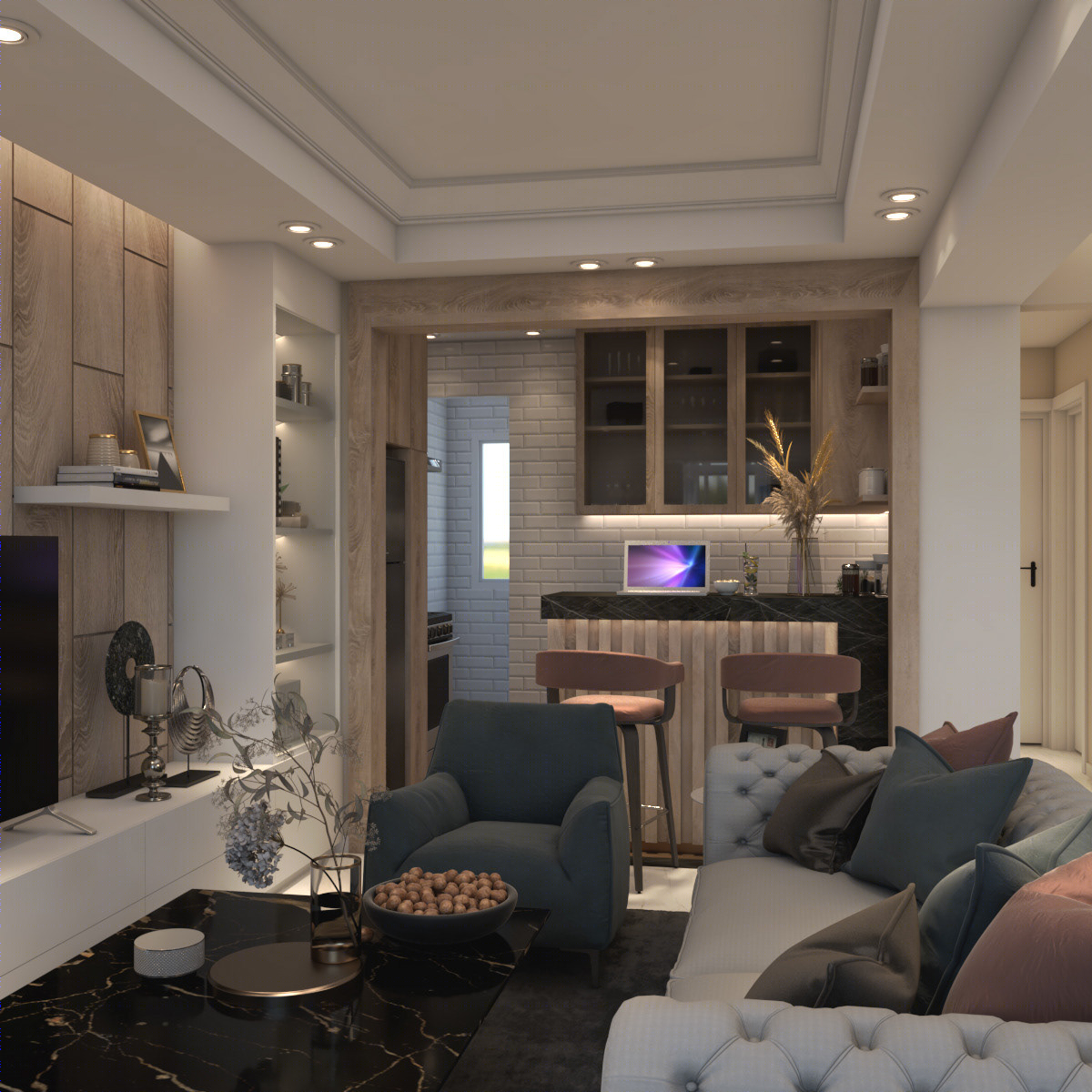 Anastasiya Gushchina丨公寓丨Small apartment (Egypt, Shorok)-0