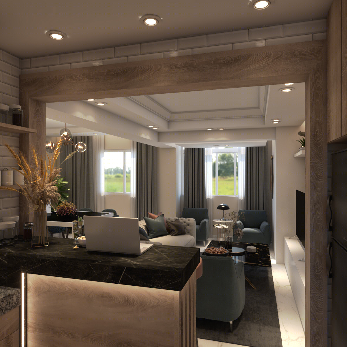 Anastasiya Gushchina丨公寓丨Small apartment (Egypt, Shorok)-3