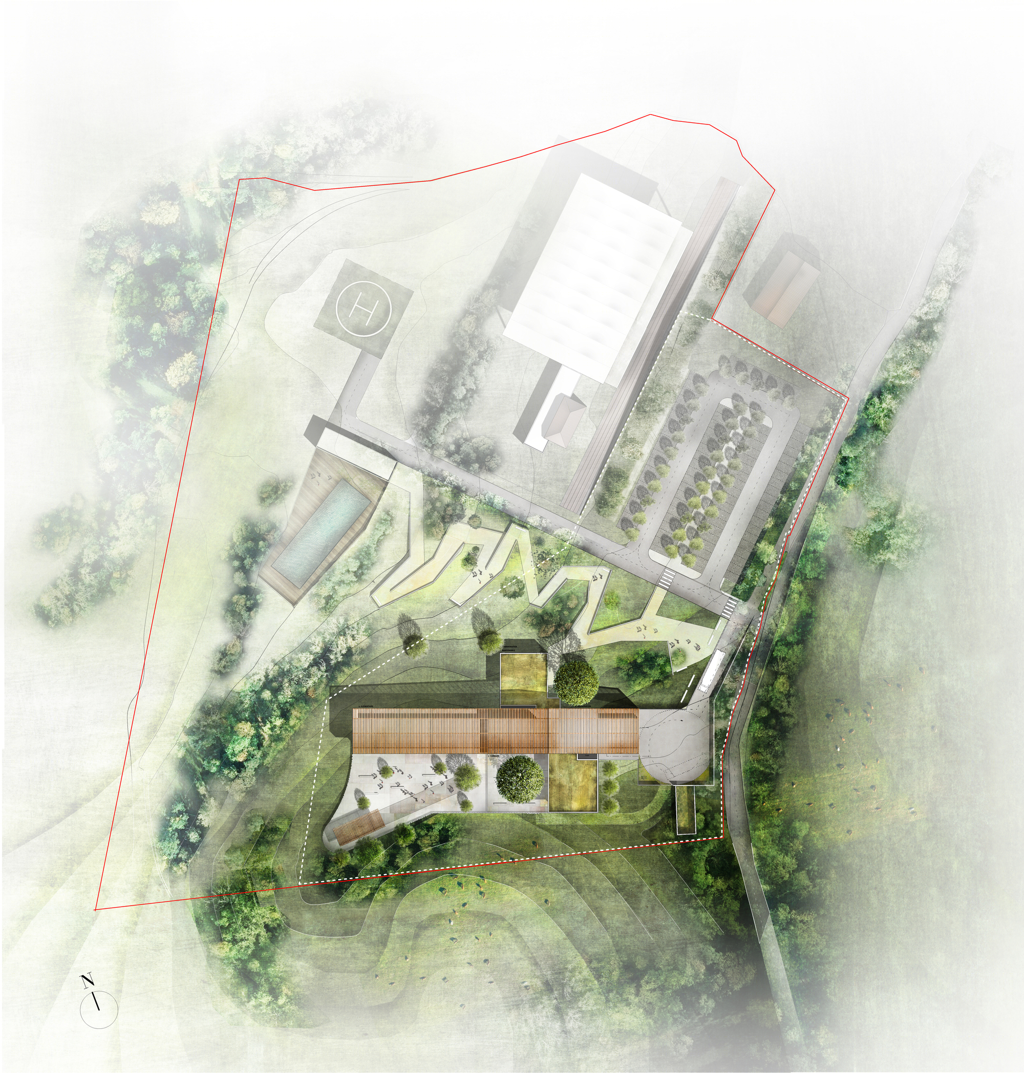 Strega 学校 | 绿意盎然的自然共生建筑-52