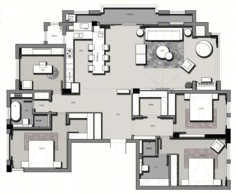 任喆辉 228m²现代私宅设计 | 生活艺术与空间美学的完美融合-64