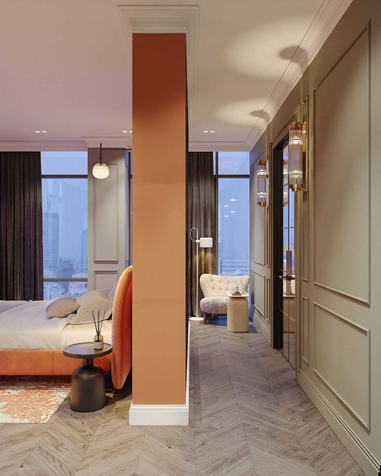 120㎡乌克兰基辅多彩空间设计-26