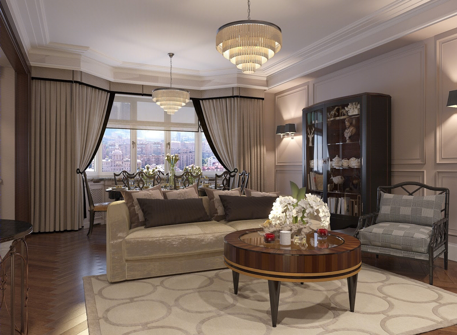 莫斯科私人公寓室内设计案例解析-1