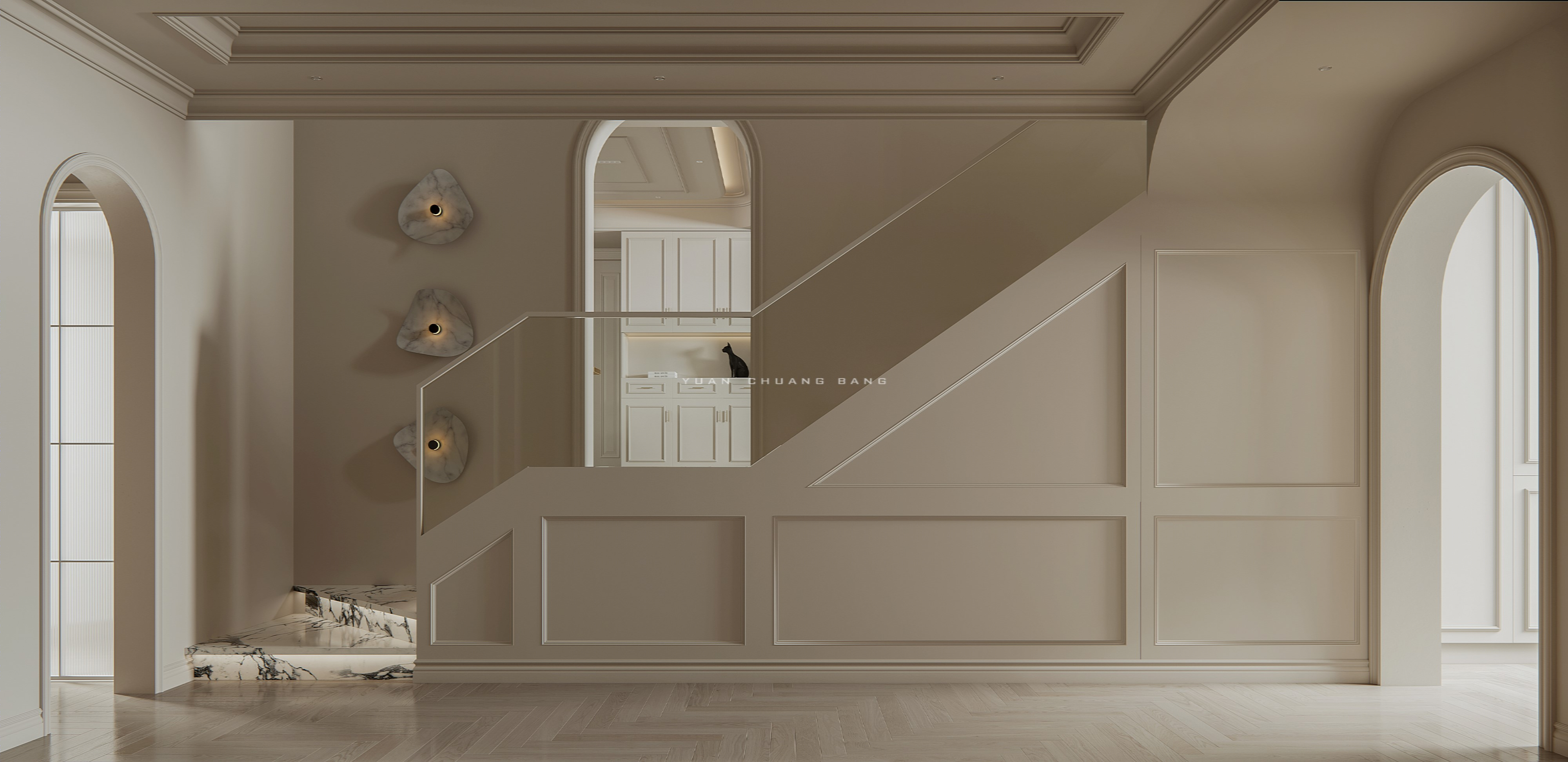 精致法式轻奢风·巴黎公寓设计-16