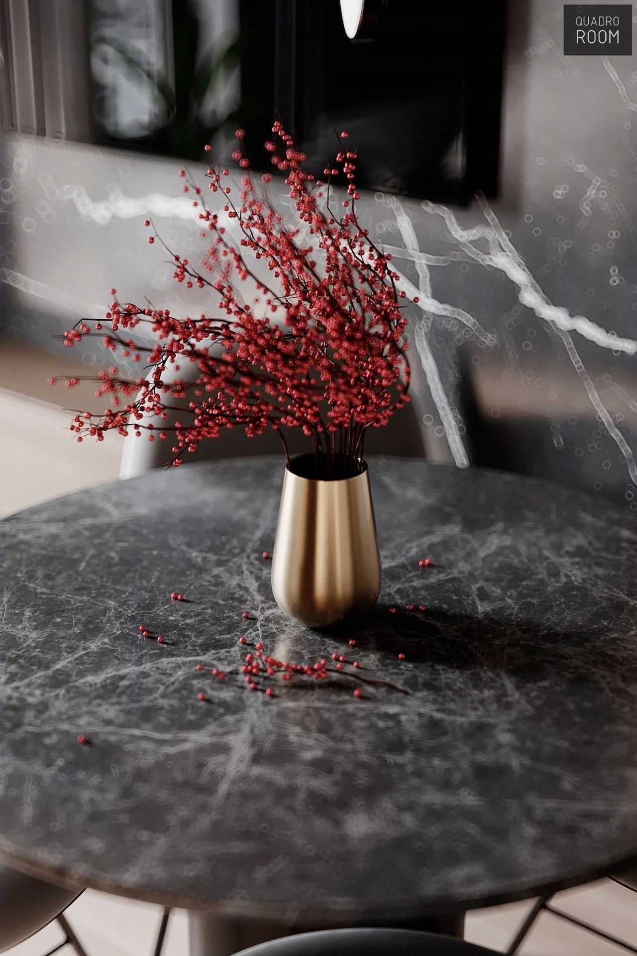 Quadro Room丨公寓丨最纯粹的简约灰设计！-73