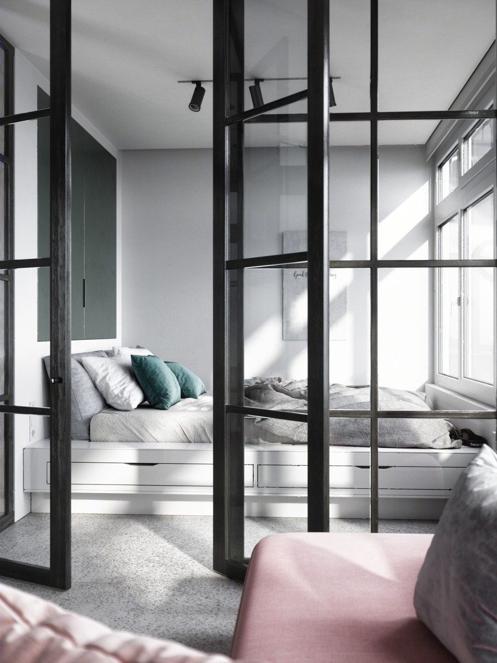 简约时尚的单身公寓设计-7