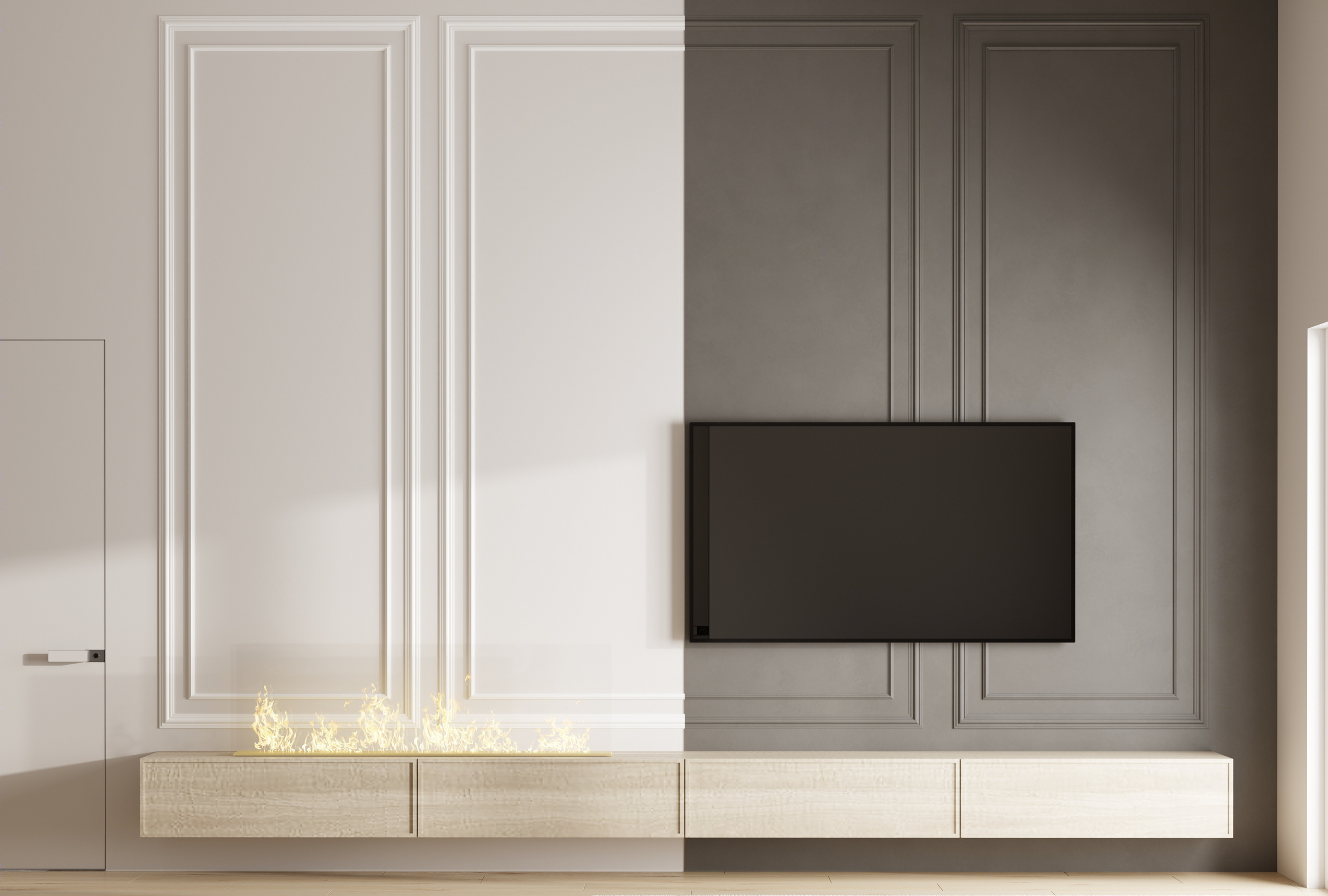 80平 灰白色系 简约空间-0