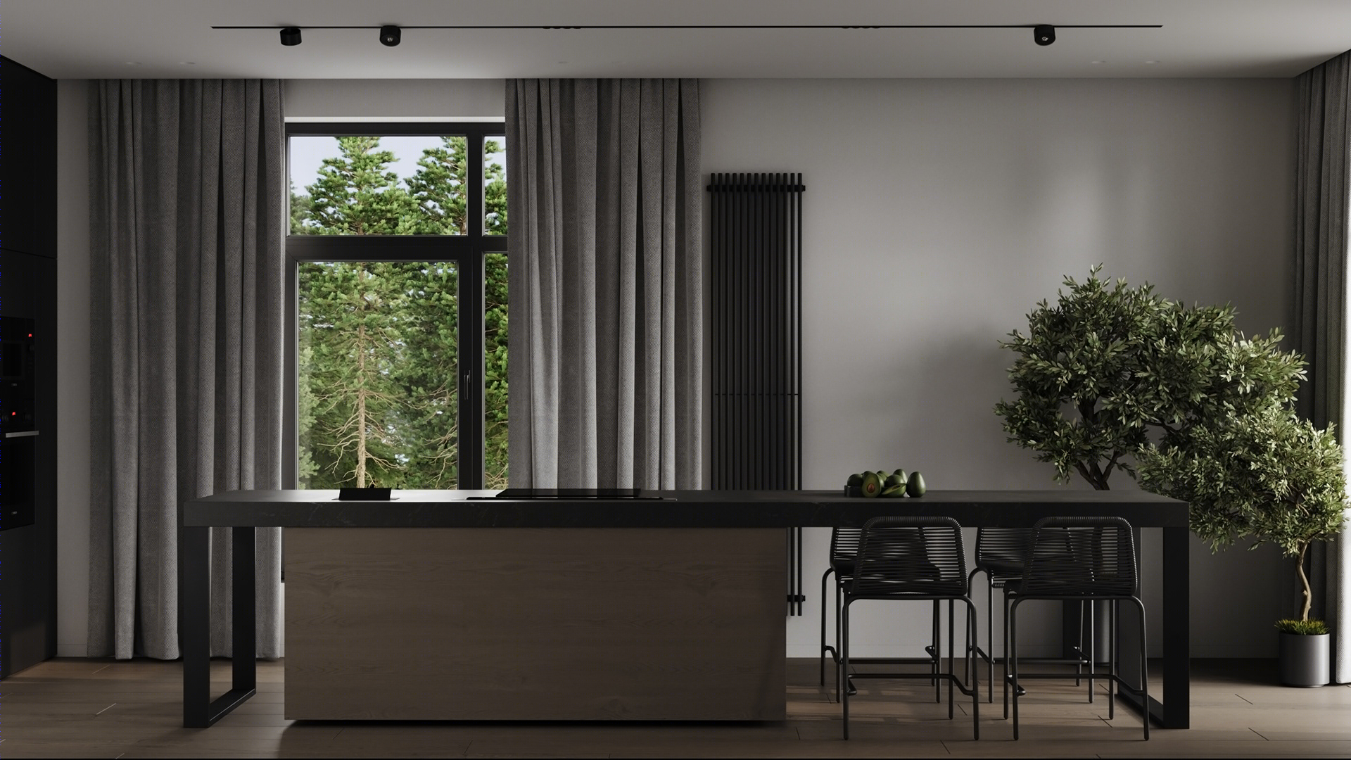 107㎡高级灰色系公寓设计 细节超棒！-2