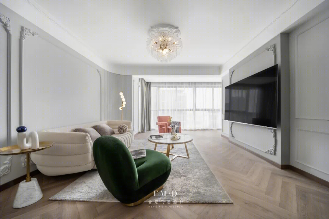 轻奢法式浪漫家居,打造三世同堂的品质生活丨中国合肥丨合肥飞墨设计-37