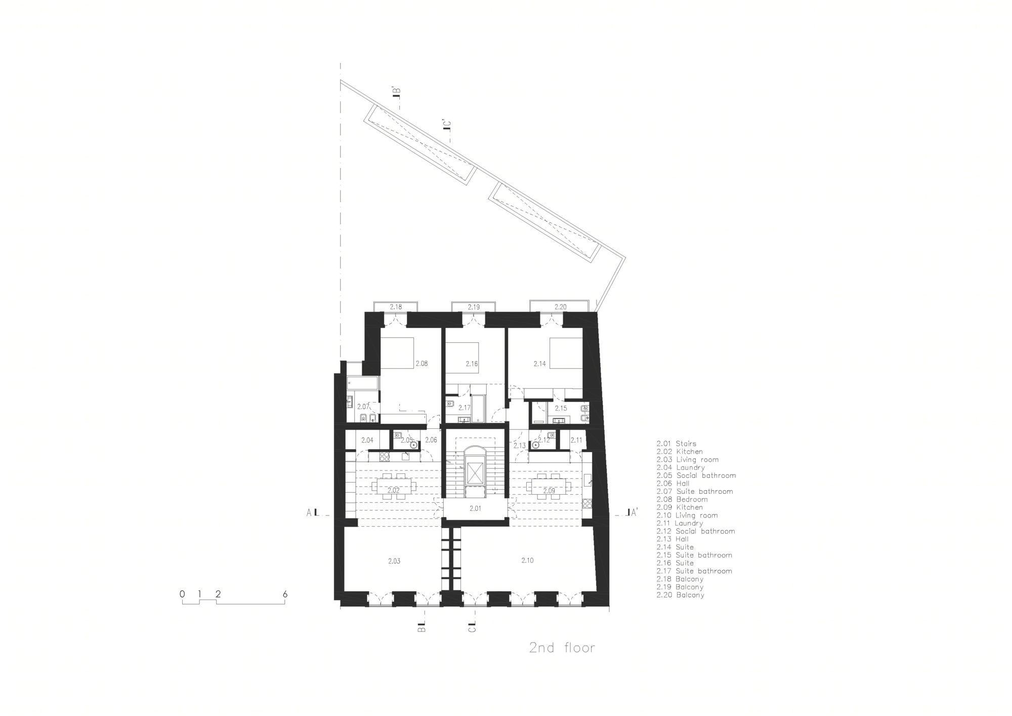 里斯本 Chiado 区历史建筑翻新变身现代别墅-34