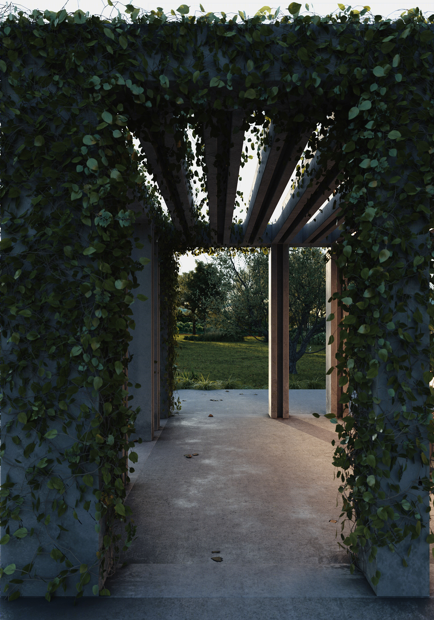Concrete Pergola-11