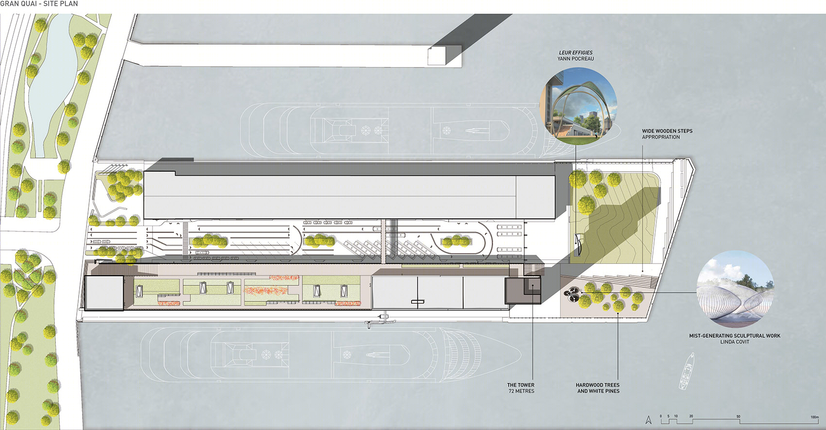 蒙特利尔港口新建游轮码头,绿色滨水空间成城市新地标-17