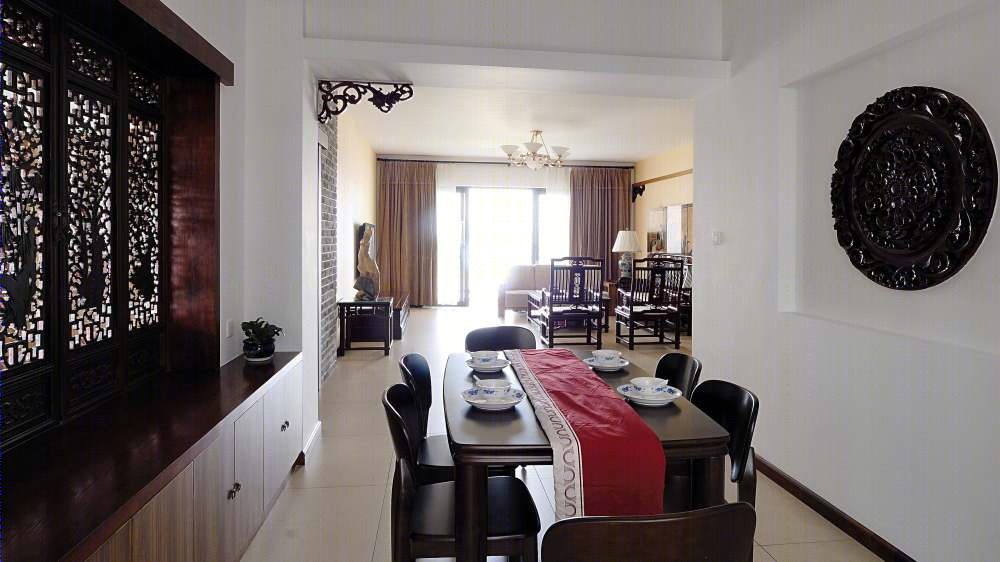 福州美伦浩洋丽都新中式风格设计-23