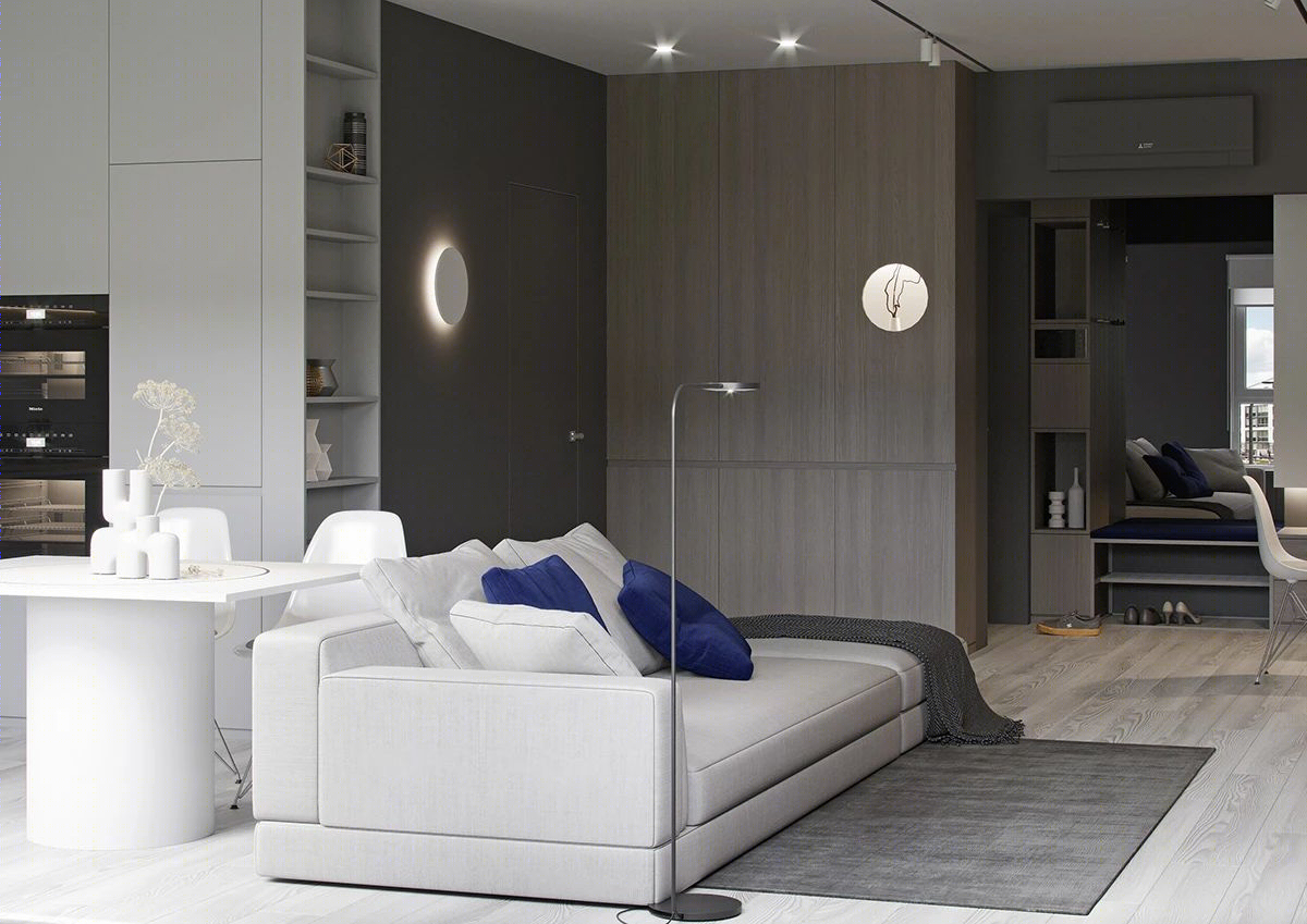 简约现代公寓设计丨Liskovich archtects-4