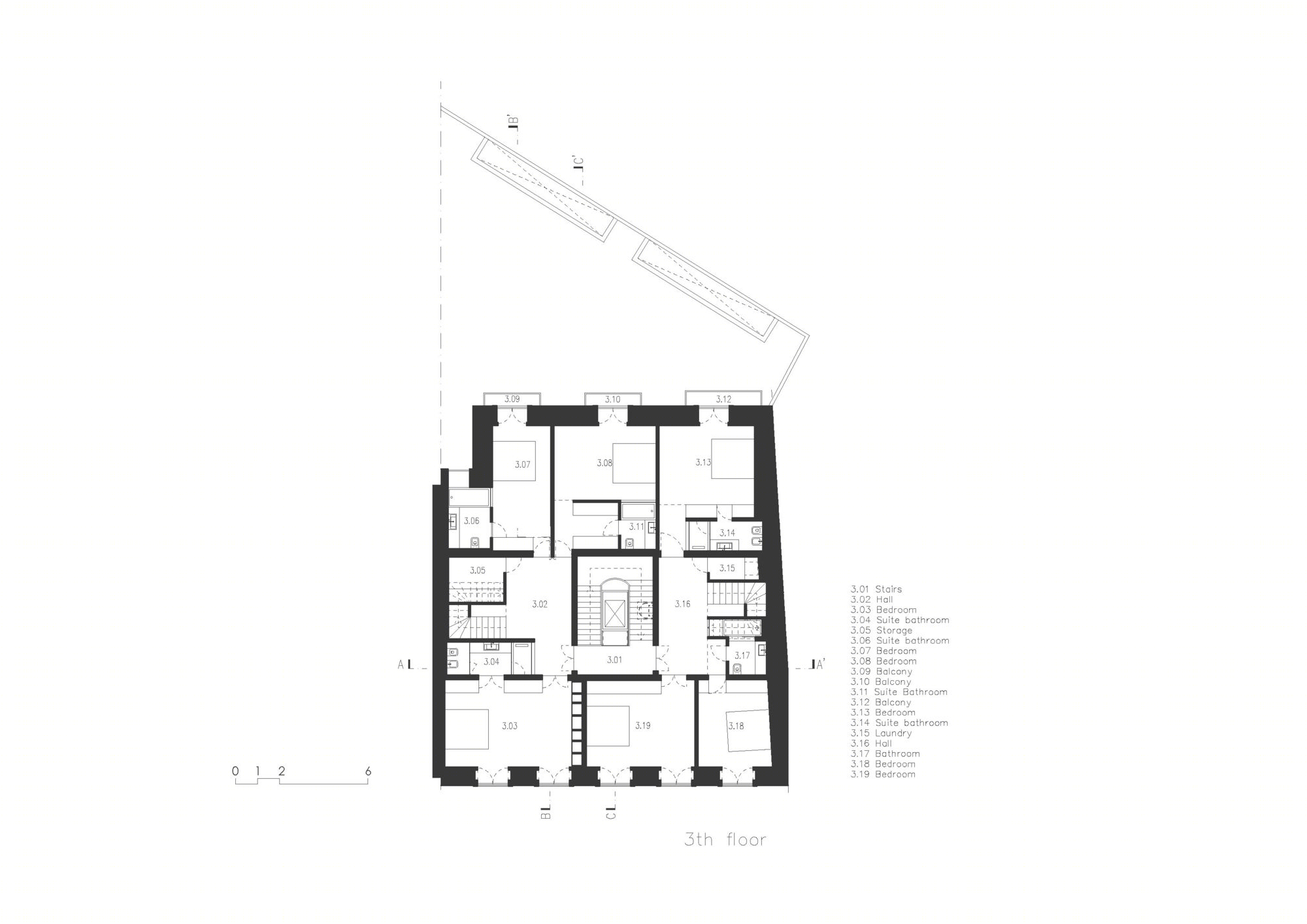 里斯本 Chiado 区历史建筑翻新变身现代别墅-35