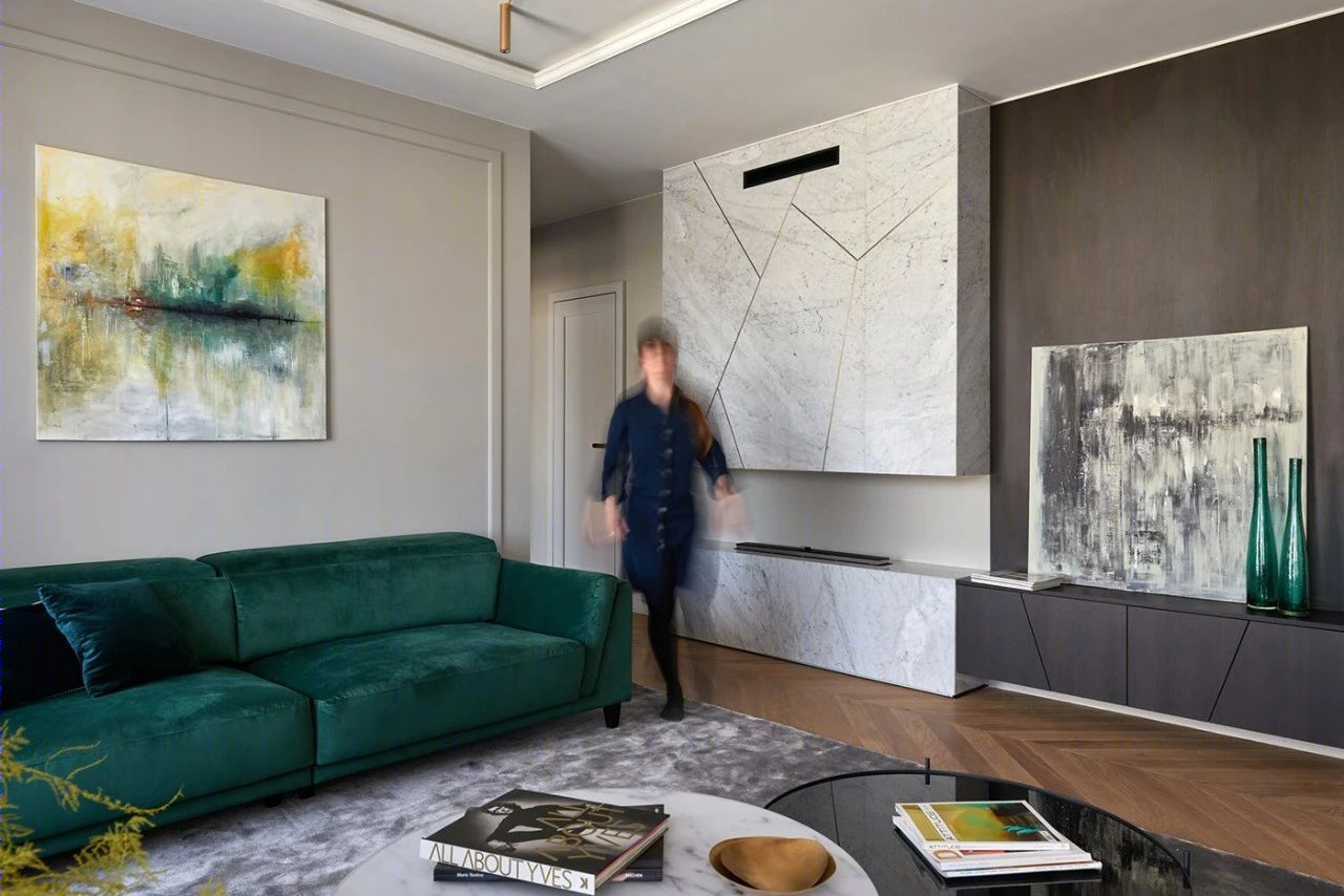 布达佩斯豪华顶层公寓的“色彩效应”-6