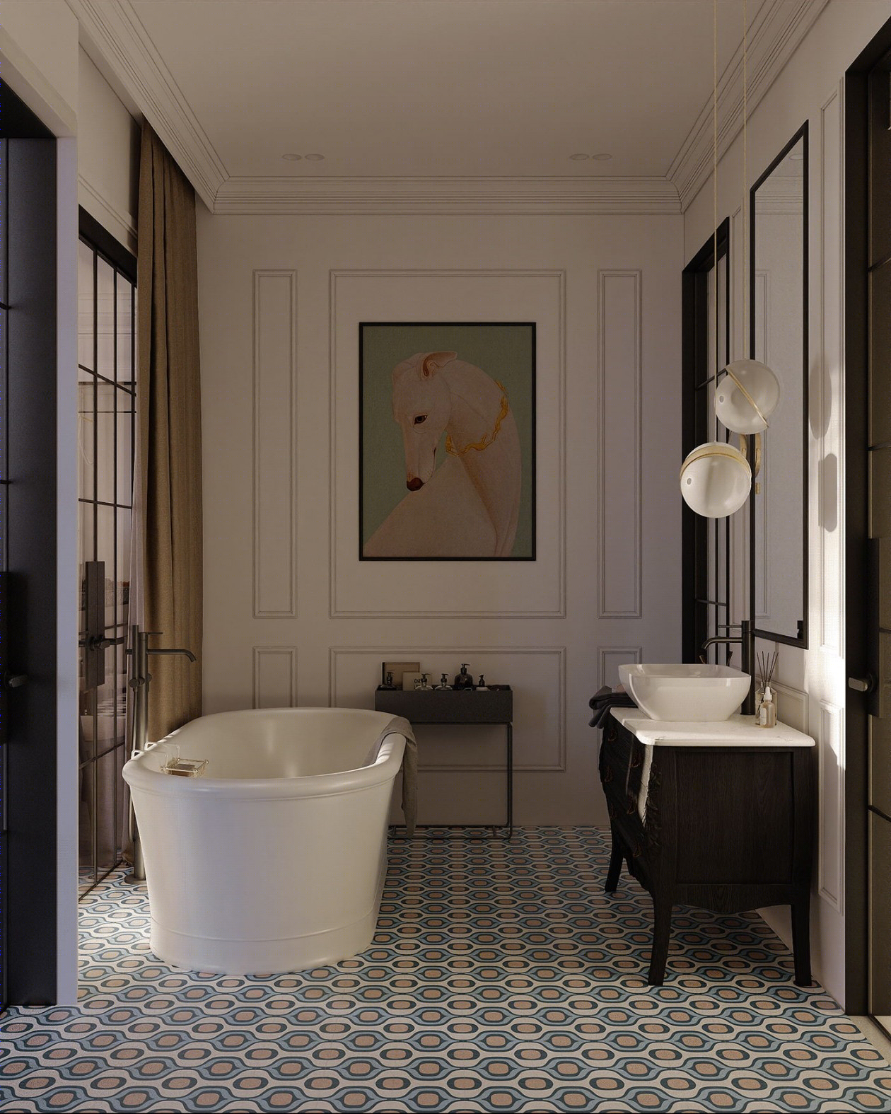 120㎡乌克兰基辅多彩空间设计-34