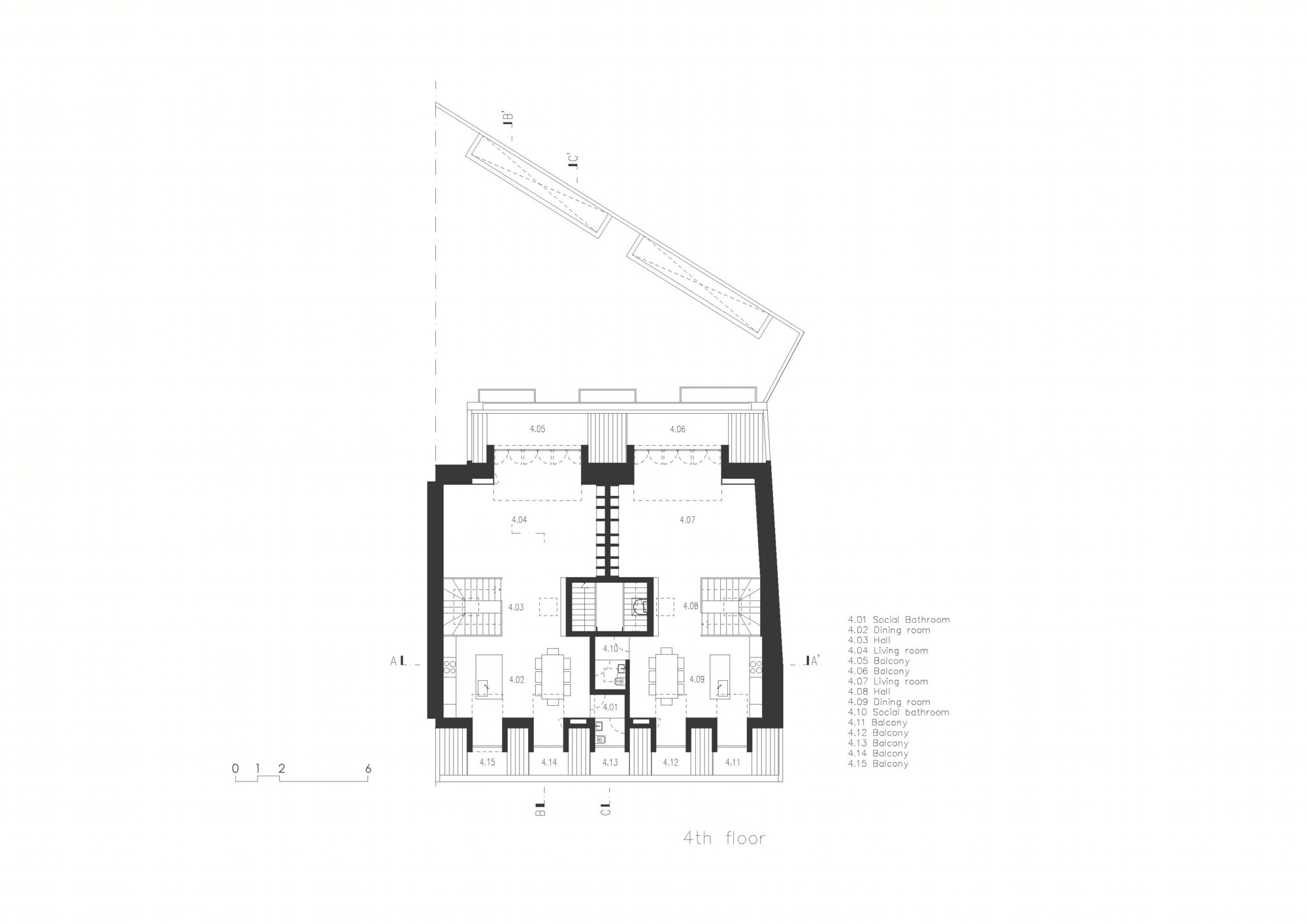 里斯本 Chiado 区历史建筑翻新变身现代别墅-36