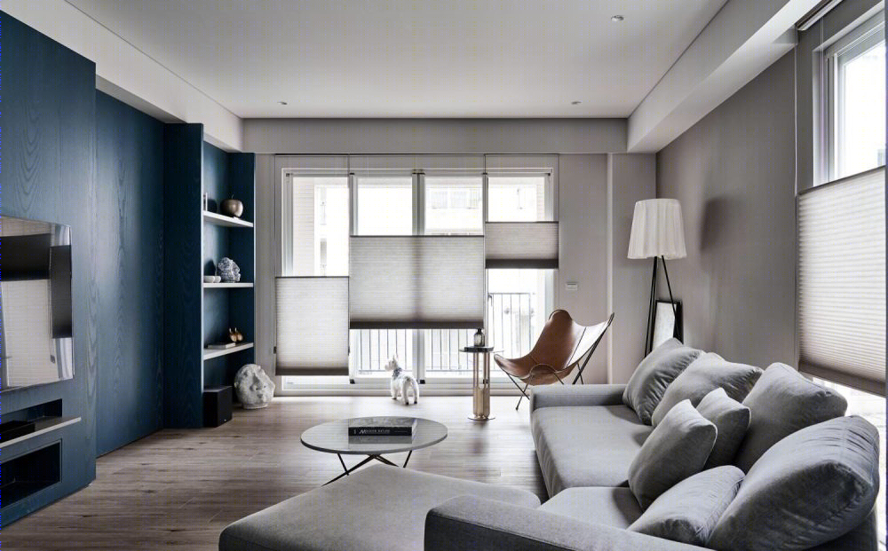 现代时尚蓝居家，演绎古典与现代的完美融合-0