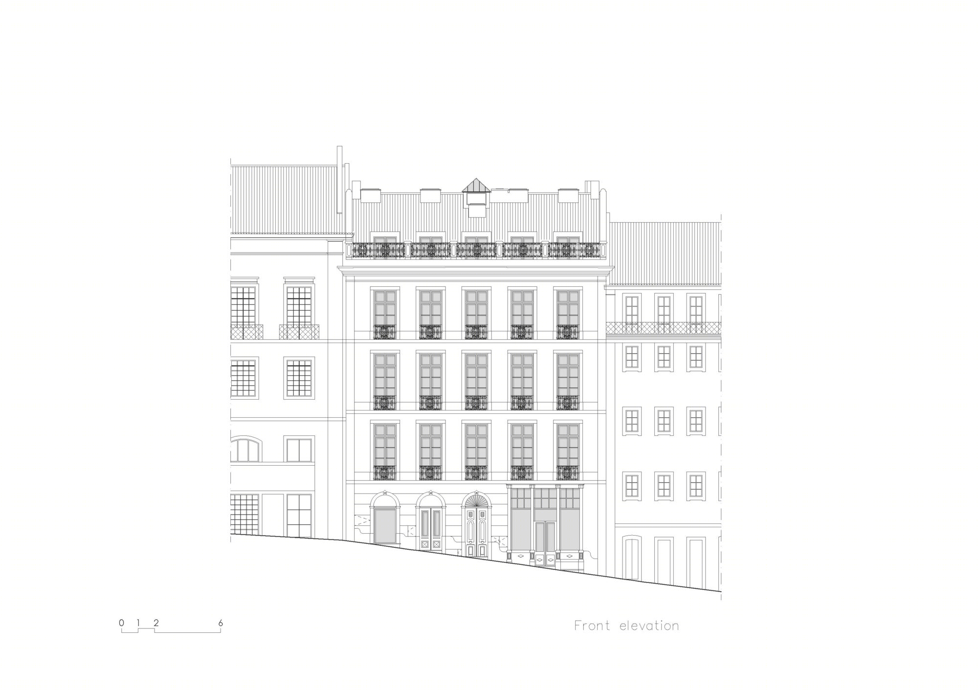 里斯本 Chiado 区历史建筑翻新变身现代别墅-40