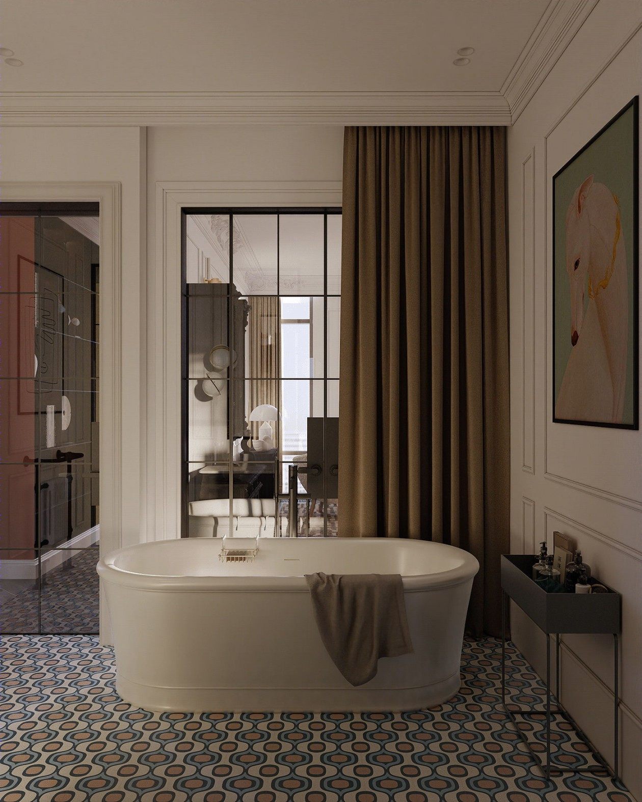 120㎡乌克兰基辅多彩空间设计-36